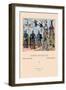 French Costumes of War and Tournament, Fifteenth Century-Racinet-Framed Art Print