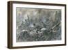 French Counter-Attack at Village of Vaux Near Verdun, 1916-Paul Thiriat-Framed Art Print