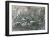 French Counter-Attack at Village of Vaux Near Verdun, 1916-Paul Thiriat-Framed Art Print