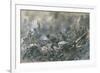 French Counter-Attack at Village of Vaux Near Verdun, 1916-Paul Thiriat-Framed Premium Giclee Print