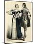 French Couple 1650-null-Mounted Art Print