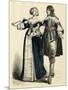 French Couple 1650-null-Mounted Art Print