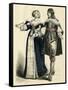 French Couple 1650-null-Framed Stretched Canvas