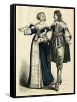 French Couple 1650-null-Framed Stretched Canvas