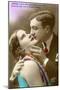 French Couple Kissing, C.1920-null-Mounted Giclee Print