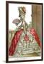 French Court Dress with Wide Panniers, 1778-Claude Louis Desrais-Framed Giclee Print