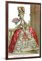 French Court Dress with Wide Panniers, 1778-Claude Louis Desrais-Framed Giclee Print