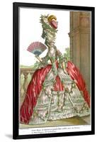 French Court Dress with Wide Panniers, 1778-Claude Louis Desrais-Framed Giclee Print