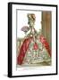 French Court Dress with Wide Panniers, 1778-Claude Louis Desrais-Framed Giclee Print