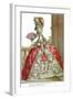 French Court Dress with Wide Panniers, 1778-Claude Louis Desrais-Framed Giclee Print