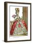 French Court Dress with Wide Panniers, 1778-Claude Louis Desrais-Framed Giclee Print