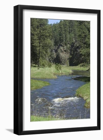 French Creek, Where Gold Was Discovered in the Black Hills, South Dakota-null-Framed Photographic Print