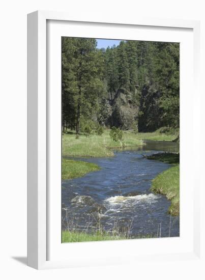 French Creek, Where Gold Was Discovered in the Black Hills, South Dakota-null-Framed Photographic Print