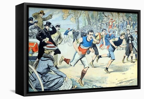 French Cross Country Running Championship (March 1903)-null-Framed Stretched Canvas