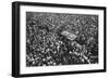 French Crowds Cheering Pershing and Joffre, Hotel Crillon, Paris, First World War, 1917-null-Framed Giclee Print