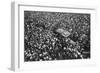 French Crowds Cheering Pershing and Joffre, Hotel Crillon, Paris, First World War, 1917-null-Framed Giclee Print