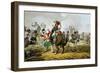 French Cuirassiers at the Battle of Waterloo, Charged and Defeated by the Highlanders-John Augustus Atkinson-Framed Giclee Print