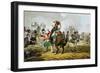 French Cuirassiers at the Battle of Waterloo, Charged and Defeated by the Highlanders-John Augustus Atkinson-Framed Giclee Print