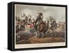 French Cuirassiers in the Battle of Waterloo Charged and Defeated by the Highlanders and Scotch Gre-John Augustus Atkinson-Framed Stretched Canvas