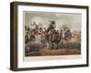 French Cuirassiers in the Battle of Waterloo Charged and Defeated by the Highlanders and Scotch Gre-John Augustus Atkinson-Framed Giclee Print