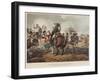 French Cuirassiers in the Battle of Waterloo Charged and Defeated by the Highlanders and Scotch Gre-John Augustus Atkinson-Framed Giclee Print