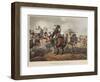French Cuirassiers in the Battle of Waterloo Charged and Defeated by the Highlanders and Scotch Gre-John Augustus Atkinson-Framed Giclee Print
