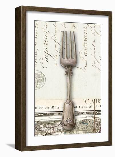 French Cuisine Fork-Devon Ross-Framed Art Print