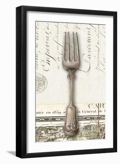 French Cuisine Fork-Devon Ross-Framed Art Print