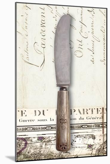 French Cuisine Knife-Devon Ross-Mounted Art Print