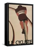 French Cycling Poster, Le Cycliste-null-Framed Stretched Canvas