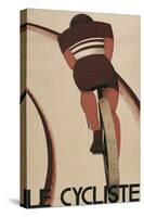 French Cycling Poster, Le Cycliste-null-Stretched Canvas