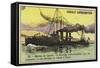 French Destroyer Bouclier, 1910-null-Framed Stretched Canvas