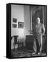 French Director Jean Renoir, Son of Impressionist Painter Pierre Auguste-Ed Clark-Framed Stretched Canvas