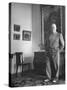 French Director Jean Renoir, Son of Impressionist Painter Pierre Auguste-Ed Clark-Stretched Canvas