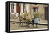 French Dog Cart-null-Framed Stretched Canvas