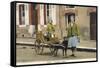 French Dog Cart-null-Framed Stretched Canvas