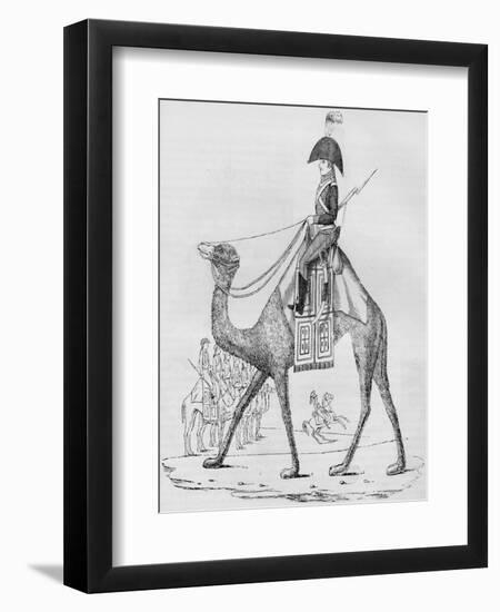 French Domedary Regiment. Captured with a Convoy in the Lybian Desert, May, 1801-null-Framed Giclee Print