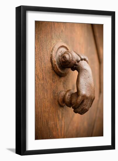 French Door Knocker I-Erin Berzel-Framed Photographic Print