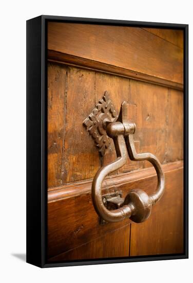 French Door Knocker II-Erin Berzel-Framed Stretched Canvas