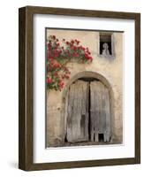 French Doors and Ghost in Window-Marilyn Dunlap-Framed Art Print