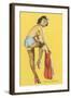 French Dressing, Pinup-null-Framed Art Print