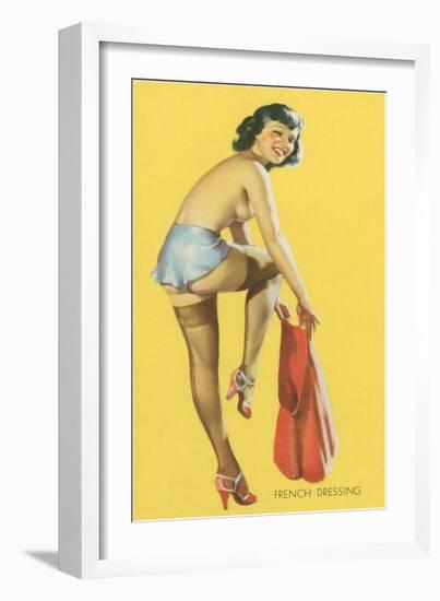 French Dressing, Pinup-null-Framed Art Print