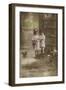 French Easter Card, Showing Children Finding Eggs-null-Framed Photographic Print