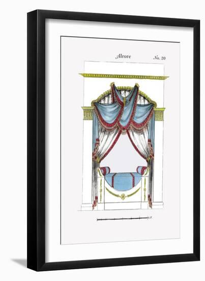 French Empire Alcove Bed No. 20-null-Framed Art Print