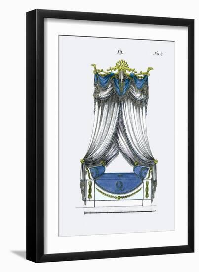 French Empire Bed No. 3-null-Framed Art Print