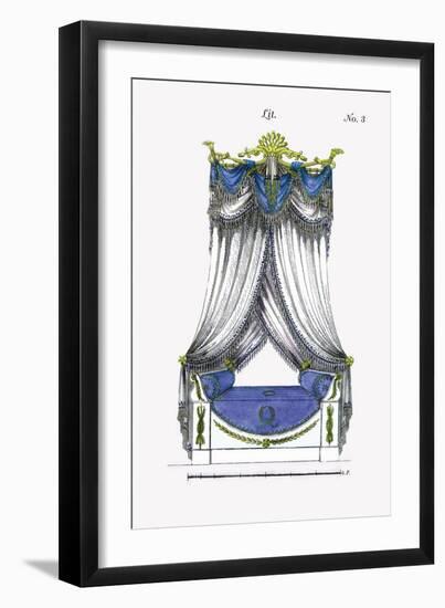 French Empire Bed No. 3-null-Framed Art Print