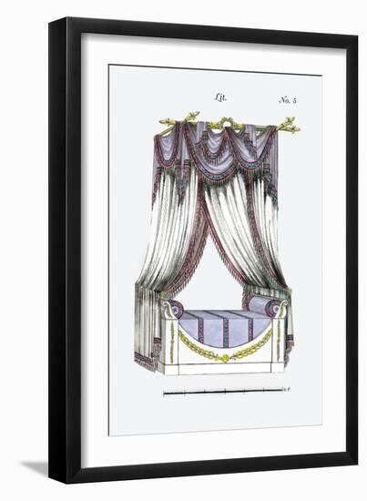 French Empire Bed No. 5-null-Framed Art Print