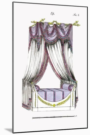 French Empire Bed No. 5-null-Mounted Art Print