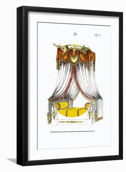 French Empire Bed No. 7-null-Framed Art Print