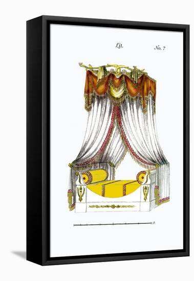 French Empire Bed No. 7-null-Framed Stretched Canvas
